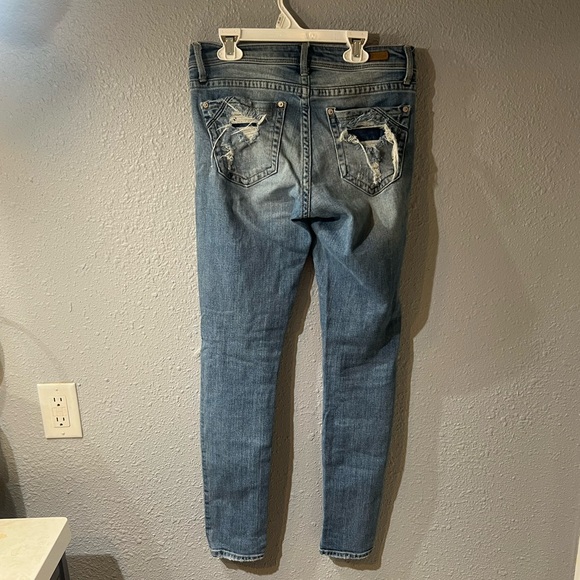 Buckle black distressed skinny jeans - Picture 6 of 8